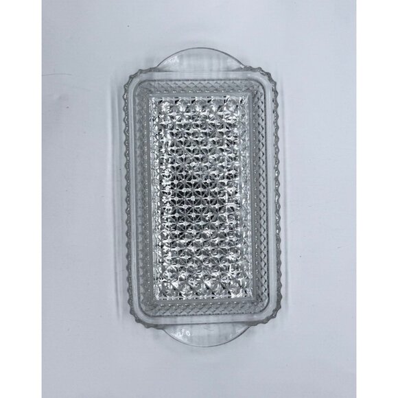 Vintage Wexford  Anchor Hocking Cream and Sugar/Relish/Rolling Tray 9 7/8” - Picture 3 of 8